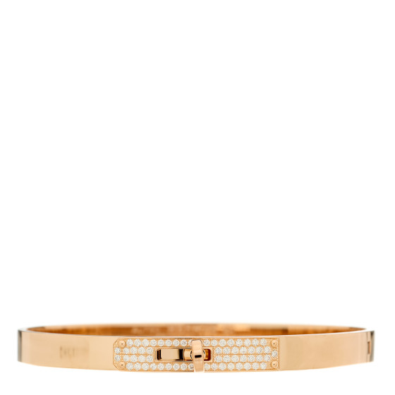 18K Rose Gold Diamond PM Kelly Pave Bracelet SH