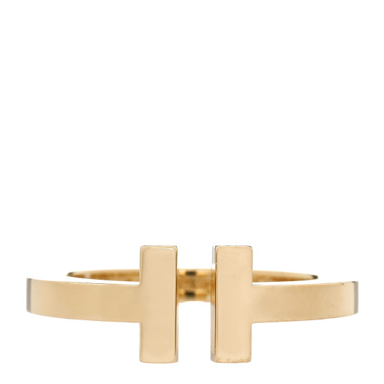 18K Yellow Gold T Square Ring 54 7