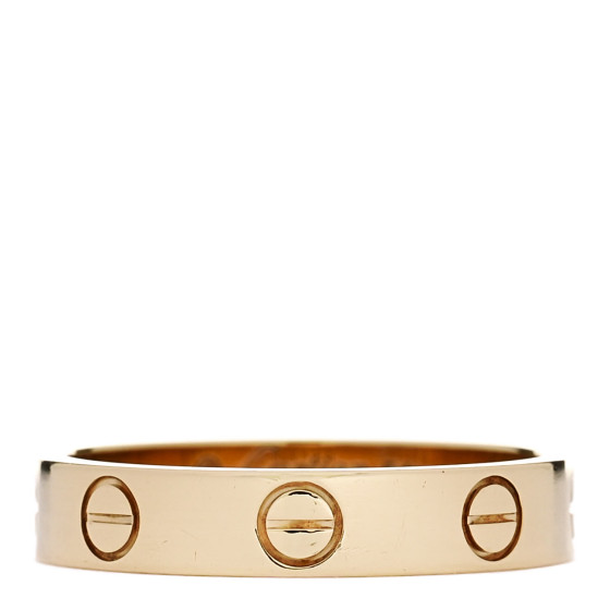 18K Yellow Gold 3.5mm LOVE Wedding Band Ring 51 5.75