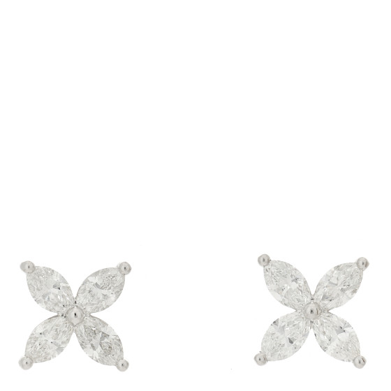 Platinum Diamond Large Victoria Earrings