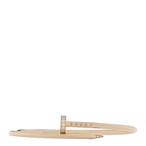 18K Yellow Gold Diamond Small Juste Un Clou Bracelet 15