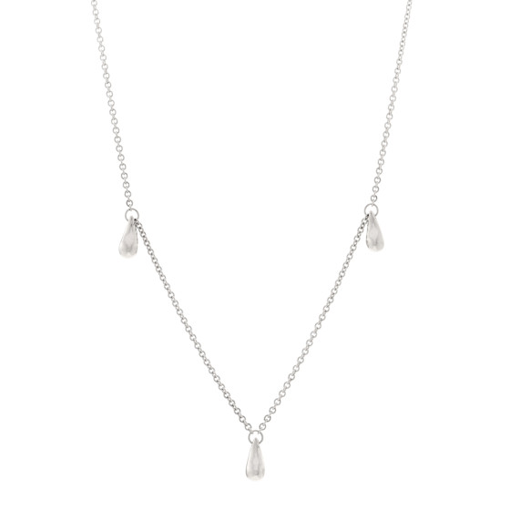 Sterling Silver Elsa Peretti Teardrops Necklace