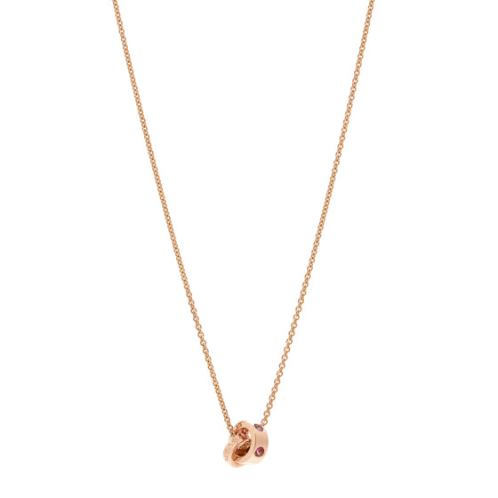18K Rose Gold Amethyst Pink Tourmaline BVLGARI BVLGARI Pendant Necklace