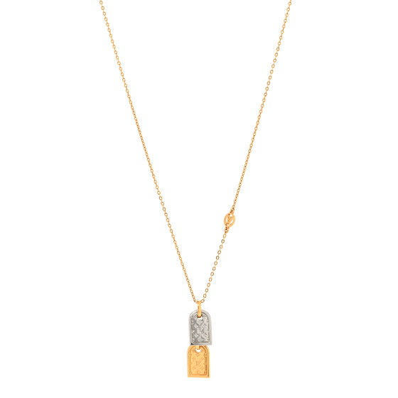 Nanogram Name Tag Necklace Gold