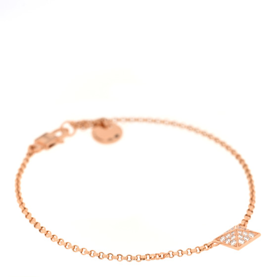 18K Rose Gold Diamond PM Clou d'H Bracelet