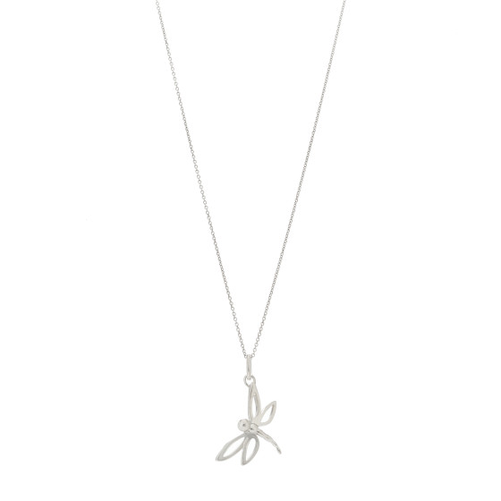 Sterling Silver Dragonfly Pendant Necklace