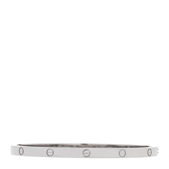 18K White Gold Small LOVE Bracelet 16