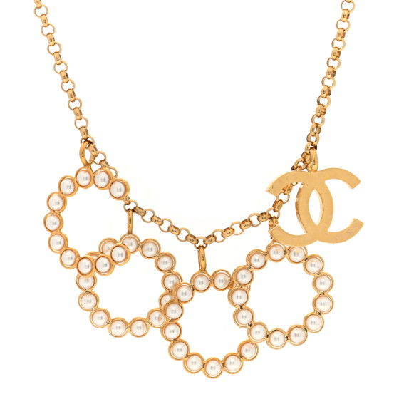 Pearl Coco Necklace Gold