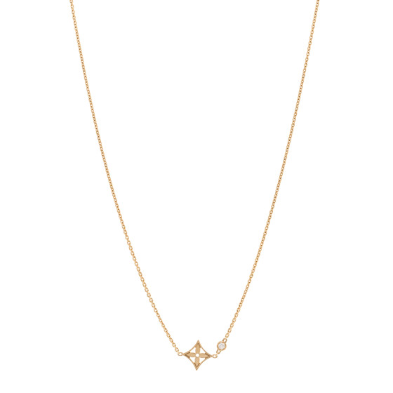 18K Yellow Gold Diamond Idylle Blossom Pendant Necklace