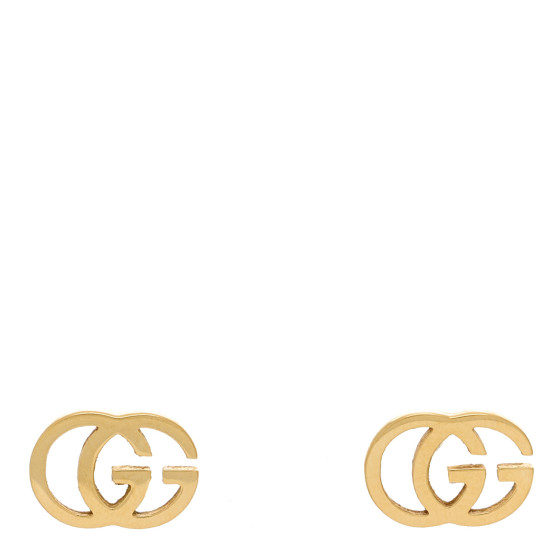 18K Yellow Gold GG Tissue Stud Earrings