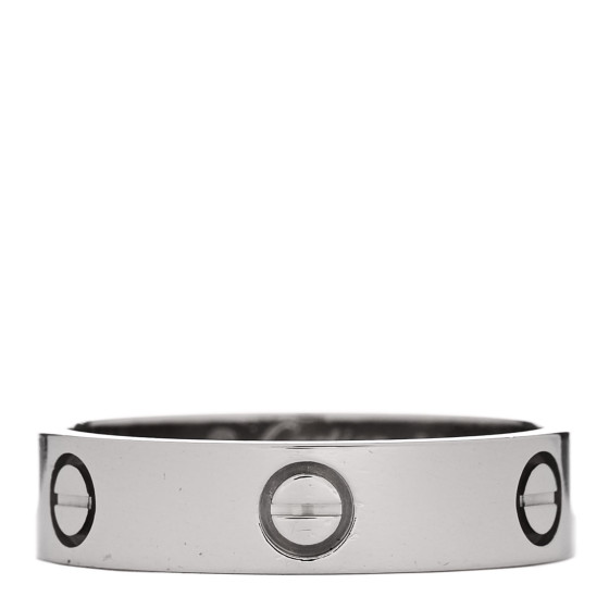 18K White Gold 5.5mm LOVE Ring 64 10.75