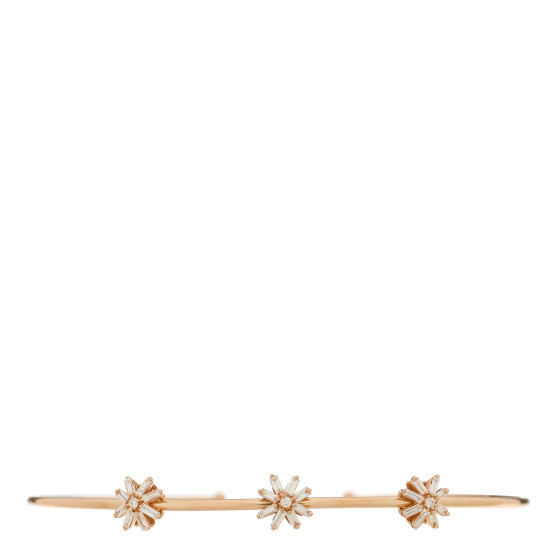 18K Rose Gold Diamond Starburst Cuff Bracelet