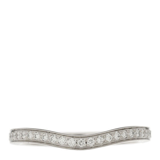 Platinum Diamond Ballerine Wedding Band Ring 48 4.5