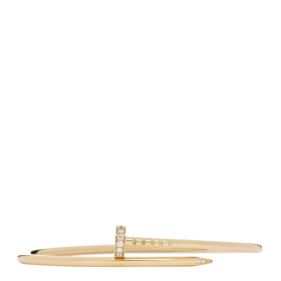 18K Yellow Gold Diamond Small Juste Un Clou Bracelet 16