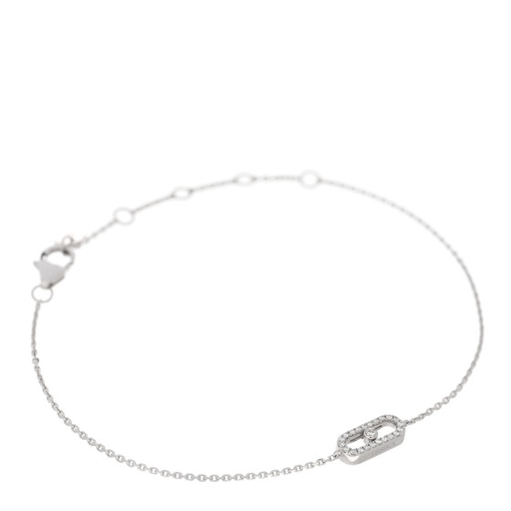 18K White Gold Diamond Messika Care(s) Pave Bracelet