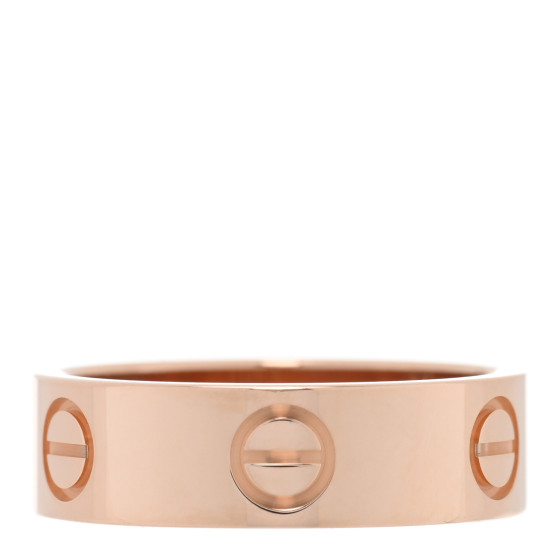 18K Pink Gold 5.5mm LOVE Ring 52 6