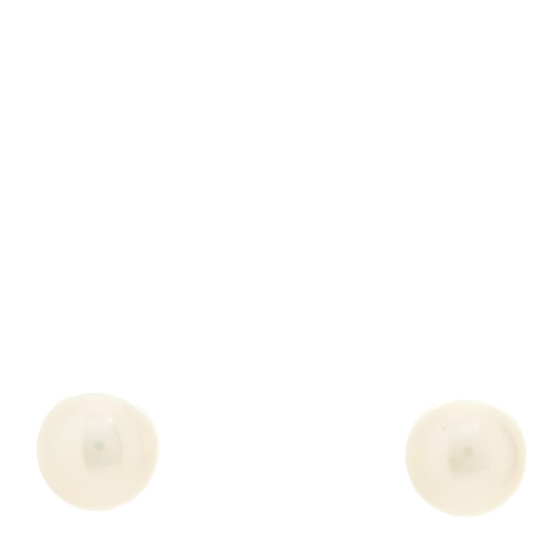 18K White Gold Akoya Pearl 6.5-7mm Stud Earrings