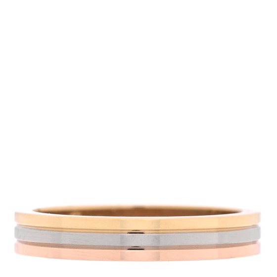 18K Pink White Yellow Gold 3.5mm Vendome Louis Cartier Wedding Band Ring 53 6.5
