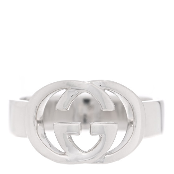 Sterling Silver Interlocking G Ring 54 6.75