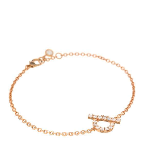 18K Rose Gold Diamond Finesse Bracelet LG