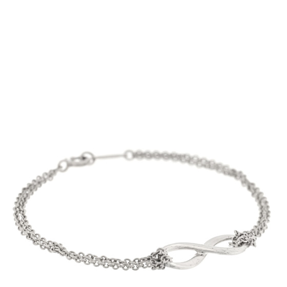 Sterling Silver Infinity Double Chain Bracelet