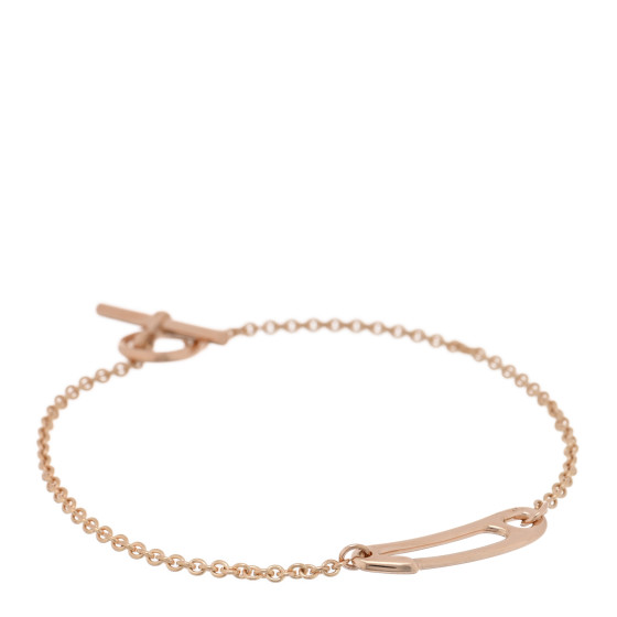 18K Rose Gold Mini Chaine d'Ancre Punk Bracelet SH