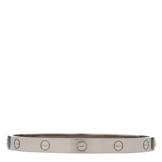 18K White Gold LOVE Bracelet 18