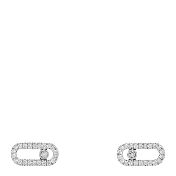 18K White Gold Diamond Move Uno Earrings