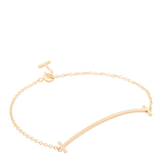 18K Rose Gold T Smile Bracelet