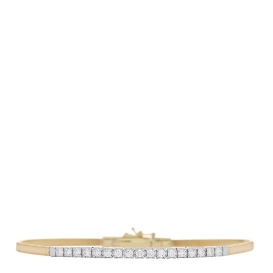 18K Yellow White Gold Diamond Masai Bracelet