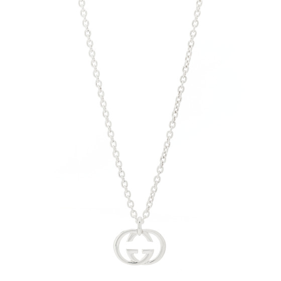Sterling Silver Interlocking G Pendant Necklace