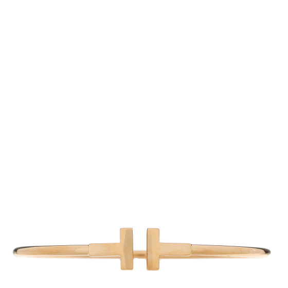 18K Rose Gold T Wire Bracelet