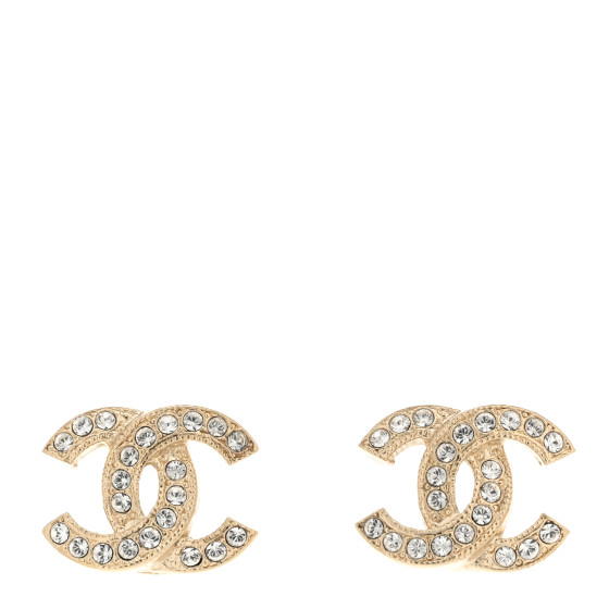 Crystal CC Earrings Gold