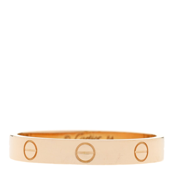 18K Yellow Gold 3.5mm LOVE Wedding Band Ring 64 10.75