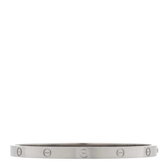 18K White Gold Medium LOVE Bracelet 18