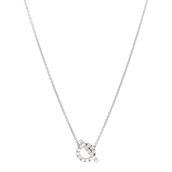 18K White Gold Diamond Finesse Pendant Necklace