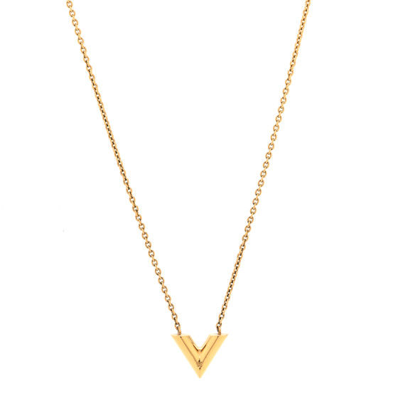 Essential V Necklace Gold