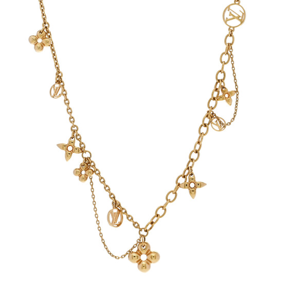 Metal Blooming Supple Necklace Gold