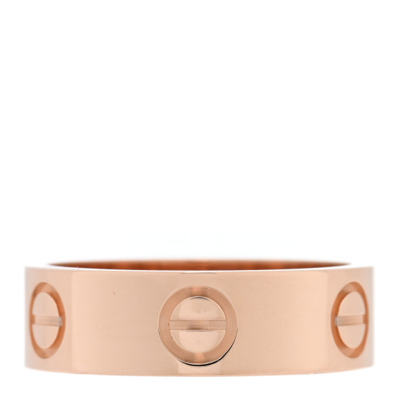 18K Pink Gold 5.5mm LOVE Ring 50 5.5