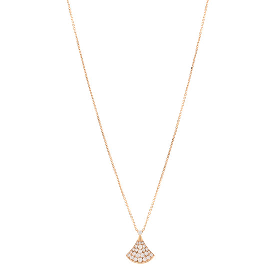 18K Rose Gold Diamond Divas' Dream Pave Pendant Necklace