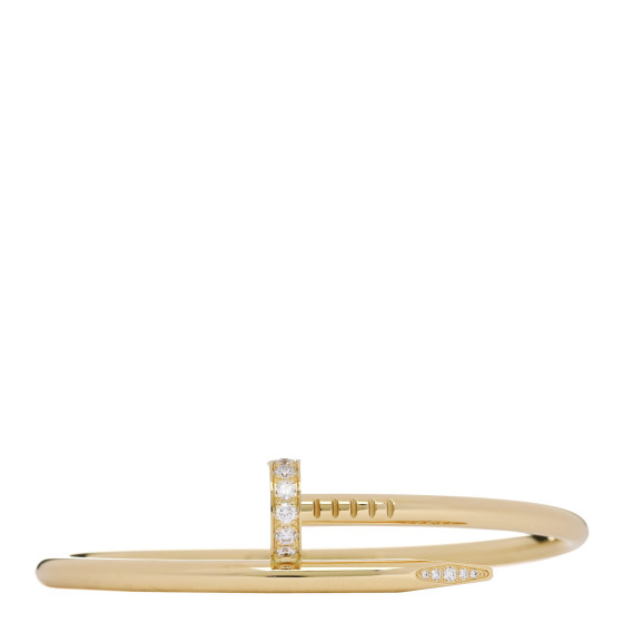 18K Yellow Gold Diamond Juste Un Clou Bracelet 16
