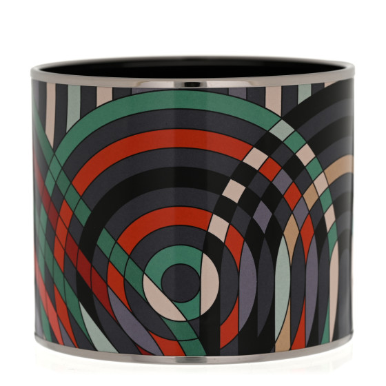 Enamel Printed Mega Wide Spirographie Bracelet 65