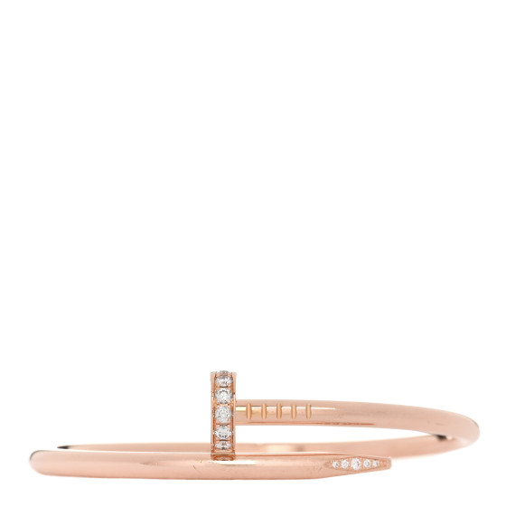 18K Pink Gold Diamond Juste Un Clou Bracelet 16