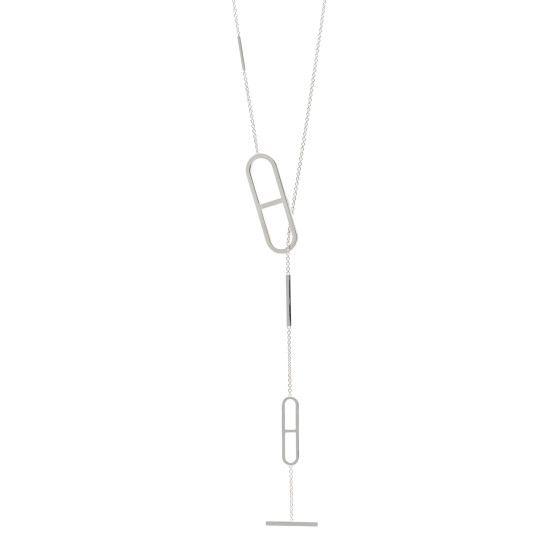Sterling Silver Ever Chaine d'Ancre Long Lariat Necklace