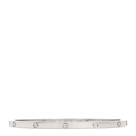 18K White Gold Small LOVE Bracelet 19