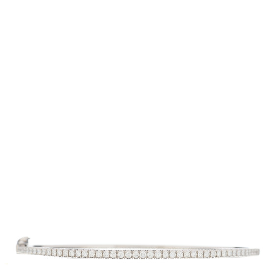 18K White Gold Diamond Metro Bangle Bracelet