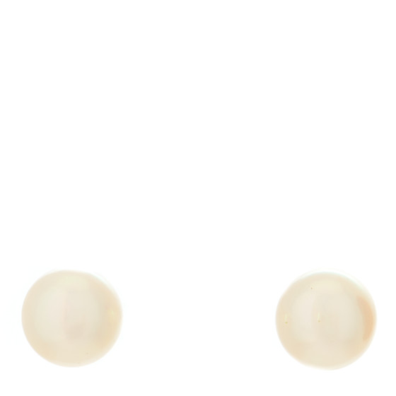 18K Yellow Gold Akoya Pearl 8-8.5mm Stud Earrings