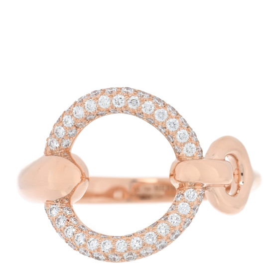18K Rose Gold Diamond Filet d'Or Ring 51 5.75