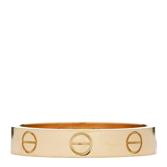 18K Yellow Gold 3.5mm LOVE Wedding Band Ring 53 6.5
