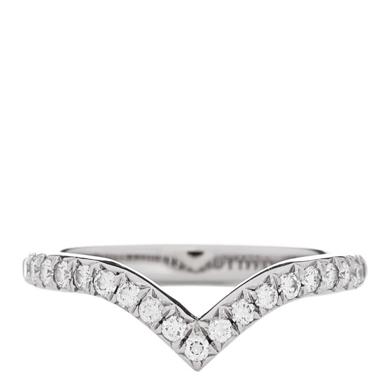 Platinum Diamond Soleste V Band Ring 45 3.25